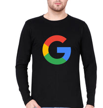 Load image into Gallery viewer, Google Full Sleeves T-Shirt for Men-Black-Ektarfa.online
