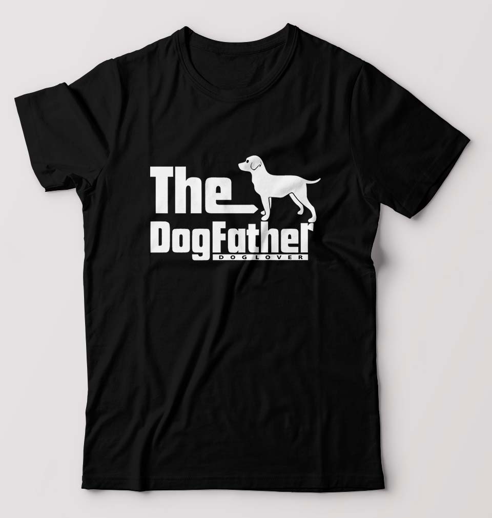 Dog Father T-Shirt for Men-Black-Ektarfa.online