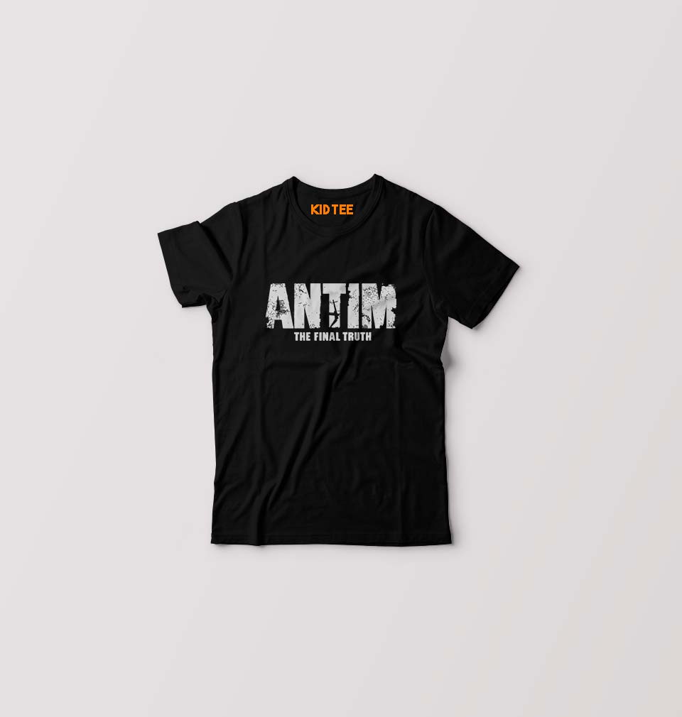 Antim Kids T-Shirt for Boy/Girl-0-1 Year(20 Inches)-Black-Ektarfa.online