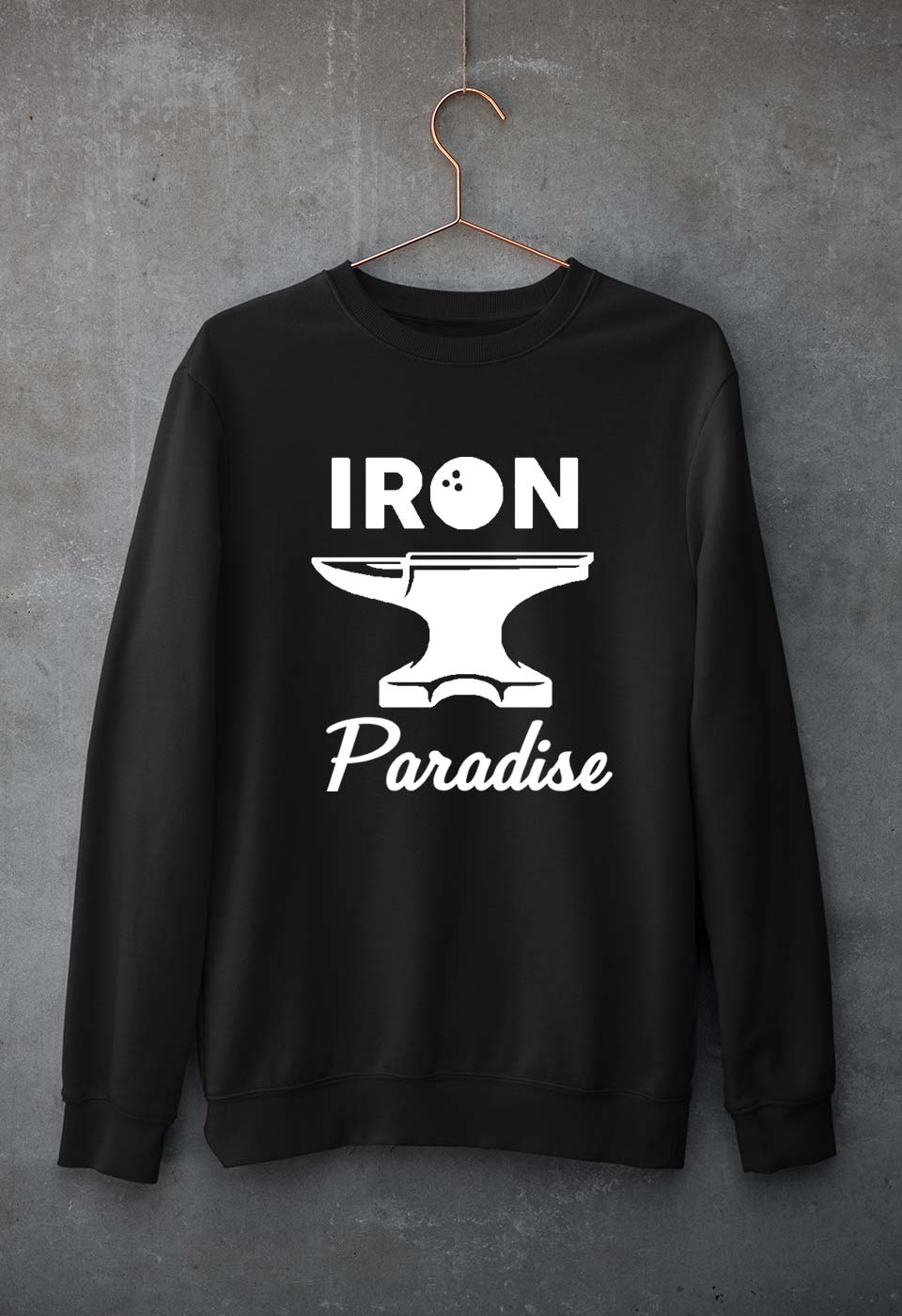 Iron Paradise Unisex Sweatshirt for Men/Women-Black-Ektarfa.online