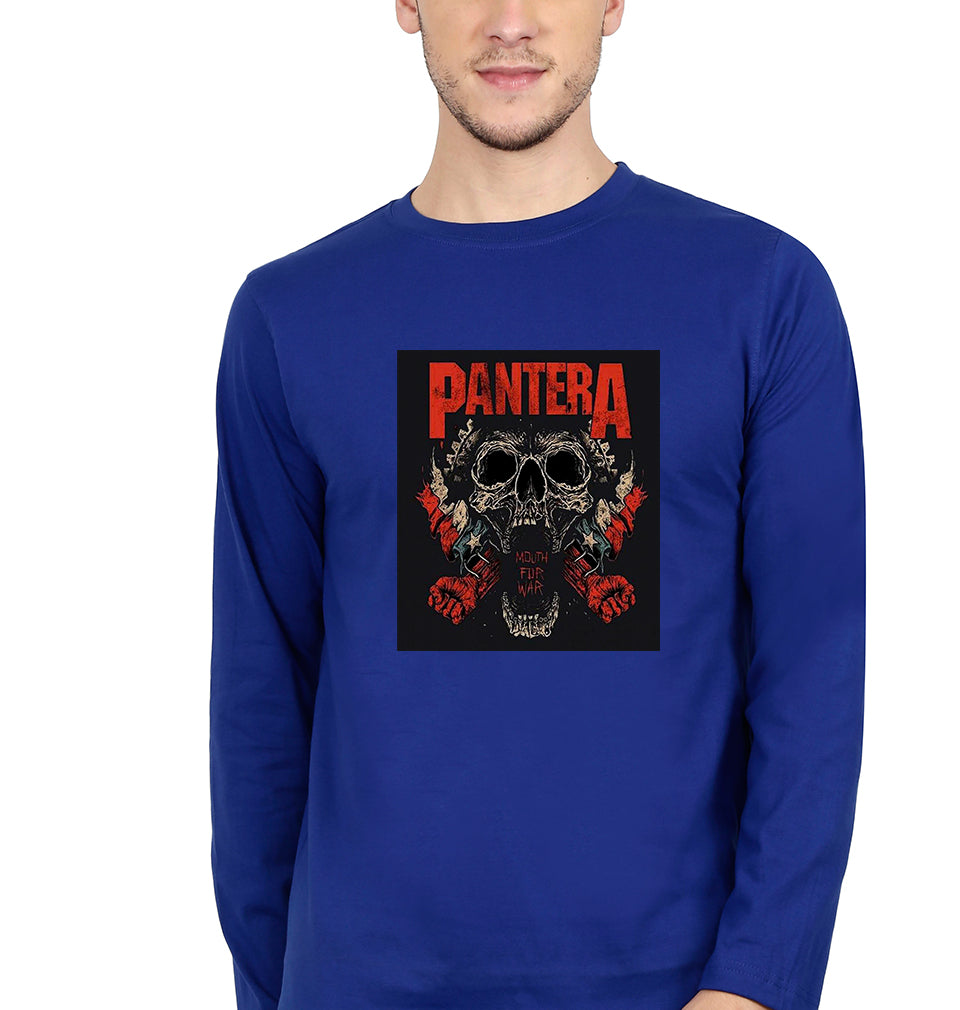 Pantera Full Sleeves T-Shirt for Men-Royal Blue-Ektarfa.online
