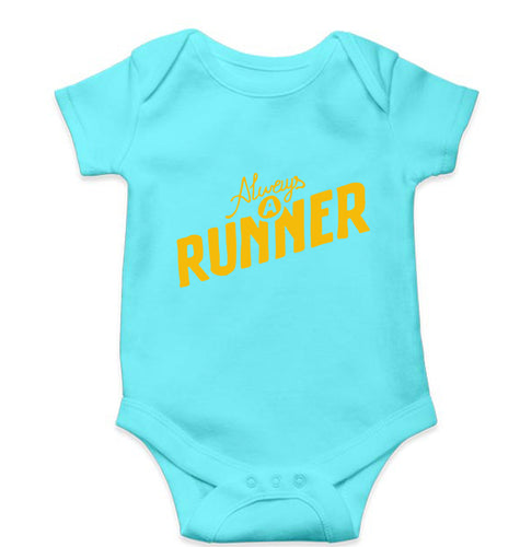 Runner Running Kids Romper For Baby Boy/Girl-0-5 Months(18 Inches)-Sky Blue-Ektarfa.online