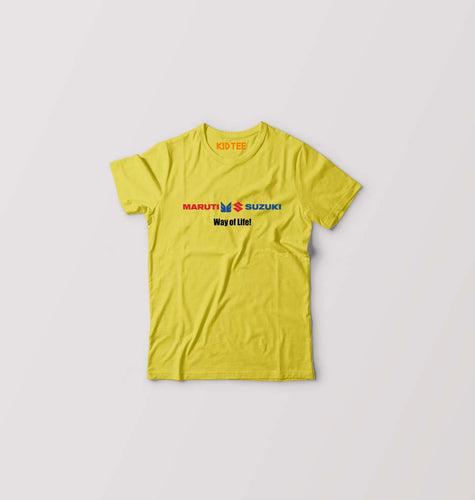 Maruti-Suzuki Kids T-Shirt for Boy/Girl-Yellow-Ektarfa.online