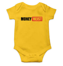 Load image into Gallery viewer, Money Heist Kids Romper For Baby Boy/Girl-0-5 Months(18 Inches)-Yellow-Ektarfa.online
