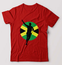 Load image into Gallery viewer, Usain Bolt T-Shirt for Men-Red-Ektarfa.online
