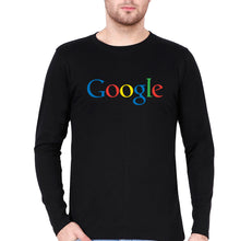 Load image into Gallery viewer, Google Full Sleeves T-Shirt for Men-Black-Ektarfa.online
