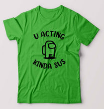 Load image into Gallery viewer, Among Us T-Shirt for Men-S(38 Inches)-flag green-Ektarfa.online

