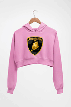 Load image into Gallery viewer, Lamborghini Crop HOODIE FOR WOMEN-Light Baby Pink-Ektarfa.online
