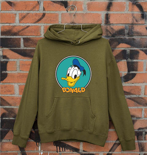 Donald Duck Unisex Hoodie for Men/Women-Olive Green-Ektarfa.online