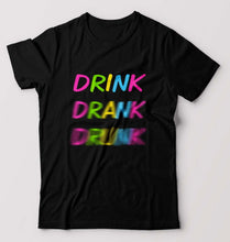 Load image into Gallery viewer, Drink Alcoholic T-Shirt for Men-Black-Ektarfa.online

