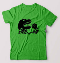 Load image into Gallery viewer, Godzilla T-Shirt for Men-S(38 Inches)-flag green-Ektarfa.online
