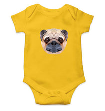 Load image into Gallery viewer, PUG_01 Kids Romper For Baby Boy/Girl-0-5 Months(18 Inches)-Yellow-Ektarfa.online
