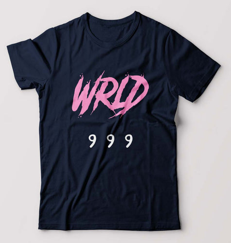 Juice WRLD 999 T-Shirt for Men-S(38 Inches)-Navy Blue-Ektarfa.online