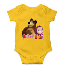 Load image into Gallery viewer, Masha and the Bear Kids Romper For Baby Boy/Girl-Yellow-Ektarfa.online
