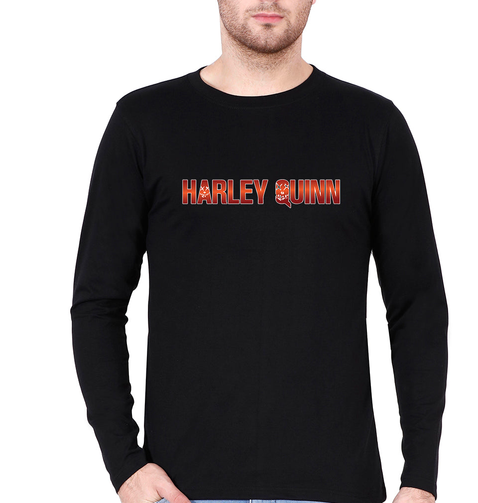Harley Quinn Full Sleeves T-Shirt for Men-Black-Ektarfa.online