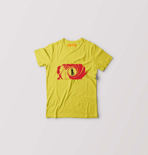 James Bond 007 Kids T-Shirt for Boy/Girl-Yellow-Ektarfa.online