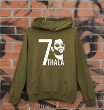 Load image into Gallery viewer, MS Dhoni 07 Thala Unisex Hoodie for Men/Women-Olive Green-Ektarfa.online
