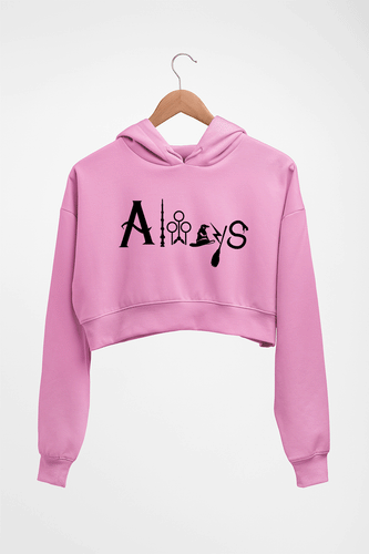 Harry Potter Crop HOODIE FOR WOMEN-Light Baby Pink-Ektarfa.online