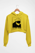 Load image into Gallery viewer, Gojo Satoru Anime Crop HOODIE FOR WOMEN-Mustard Yellow-Ektarfa.online
