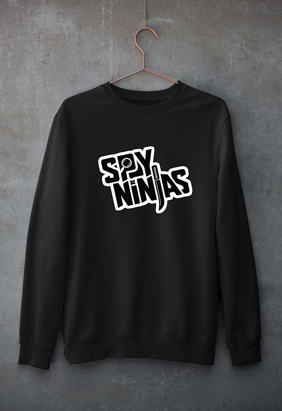 Spy Ninja Unisex Sweatshirt for Men/Women-Black-Ektarfa.online