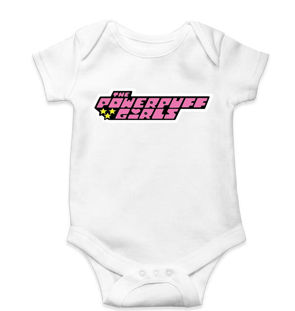 Powerpuff Girls Kids Romper For Baby Boy/Girl-0-5 Months(18 Inches)-White-Ektarfa.online