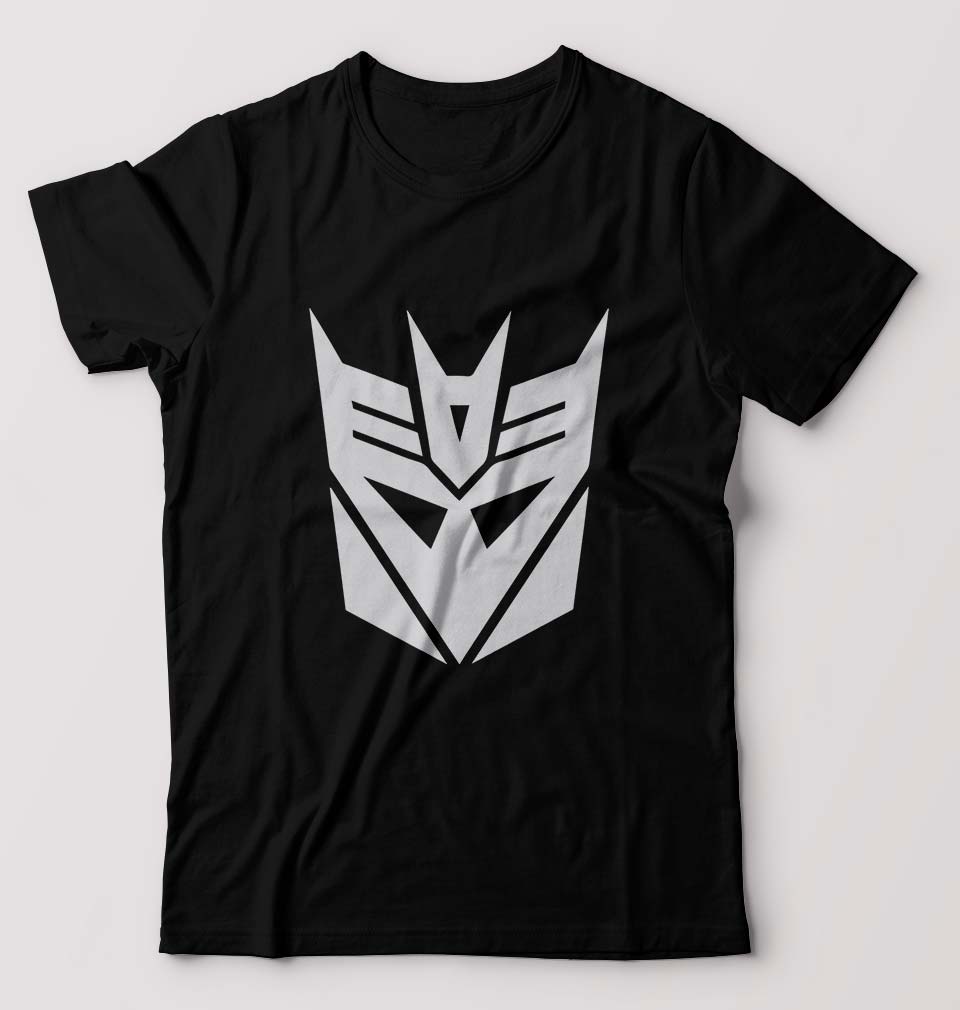Decepticon Transformers T-Shirt for Men-S(38 Inches)-Black-Ektarfa.online