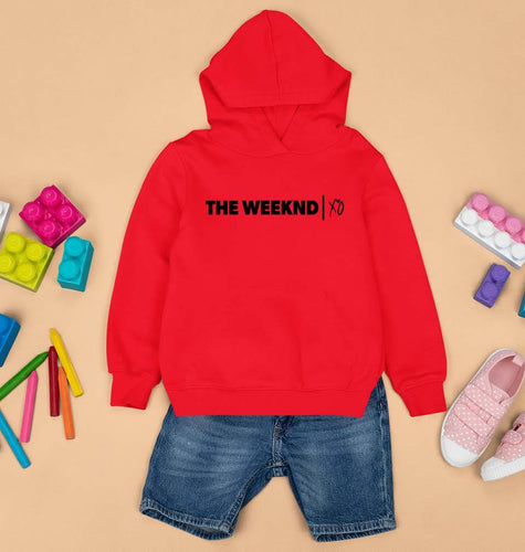 The Weeknd Kids Hoodie for Boy/Girl-0-1 Year(22 Inches)-Red-Ektarfa.online
