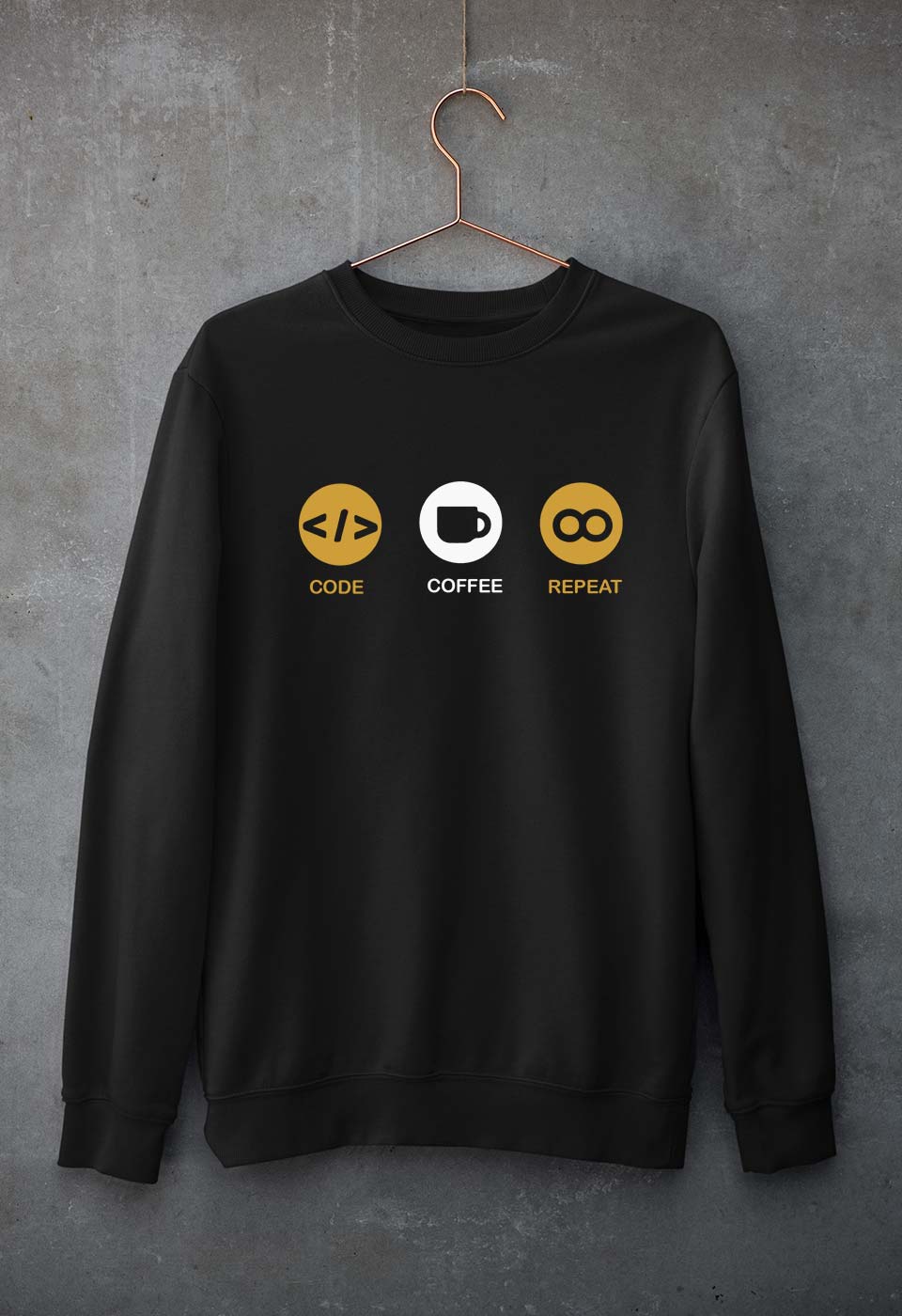 Coder Unisex Sweatshirt for Men/Women-Black-Ektarfa.online