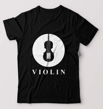Load image into Gallery viewer, Violin T-Shirt for Men-Black-Ektarfa.online
