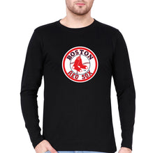 Load image into Gallery viewer, Boston Red Sox Baseball Full Sleeves T-Shirt for Men-Black-Ektarfa.online
