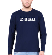 Load image into Gallery viewer, Justice League Full Sleeves T-Shirt for Men-Navy Blue-Ektarfa.online
