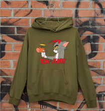 Load image into Gallery viewer, Tom and Jerry Unisex Hoodie for Men/Women-S(40 Inches)-Olive Green-Ektarfa.online

