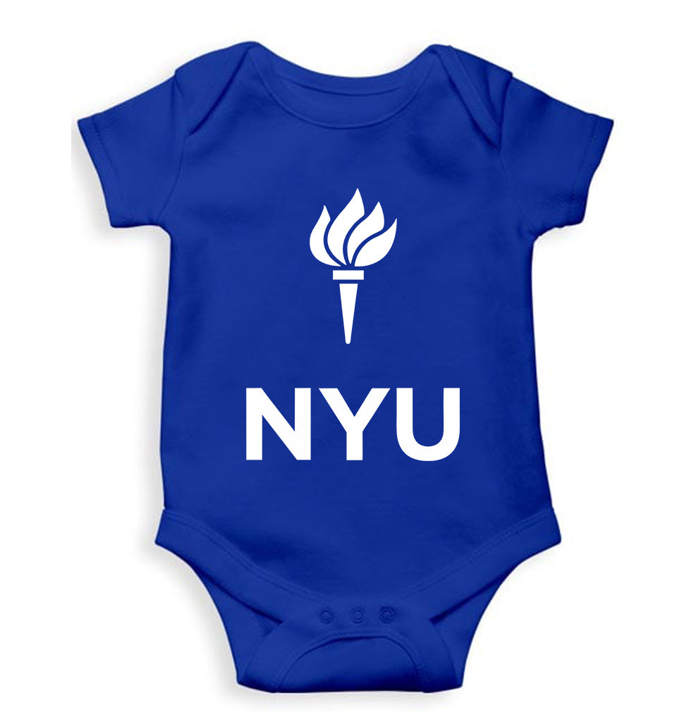 New York University Kids Romper For Baby Boy/Girl-Royal Blue-Ektarfa.online