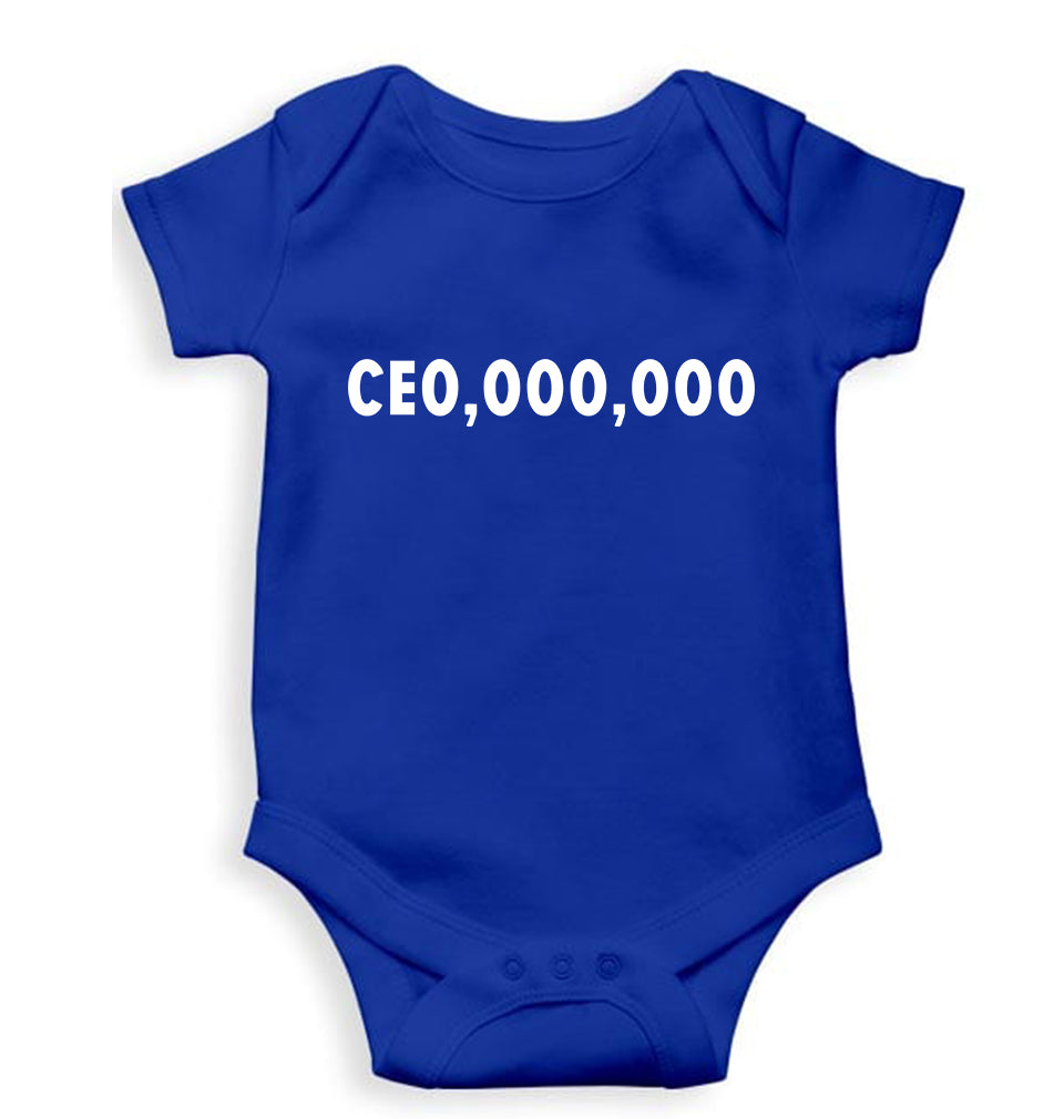 CEO Kids Romper For Baby Boy/Girl-0-5 Months(18 Inches)-Royal Blue-Ektarfa.online