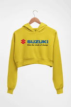 Load image into Gallery viewer, Suzuki Crop HOODIE FOR WOMEN-Mustard Yellow-Ektarfa.online
