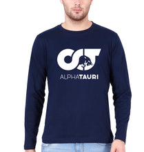 Load image into Gallery viewer, Scuderia AlphaTauri Full Sleeves T-Shirt for Men-Navy Blue-Ektarfa.online

