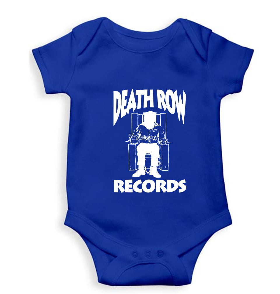 Death Row Records Kids Romper For Baby Boy/Girl-0-5 Months(18 Inches)-Royal Blue-Ektarfa.online