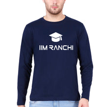 Load image into Gallery viewer, IIM Ranchi Full Sleeves T-Shirt for Men-S(38 Inches)-Navy Blue-Ektarfa.online
