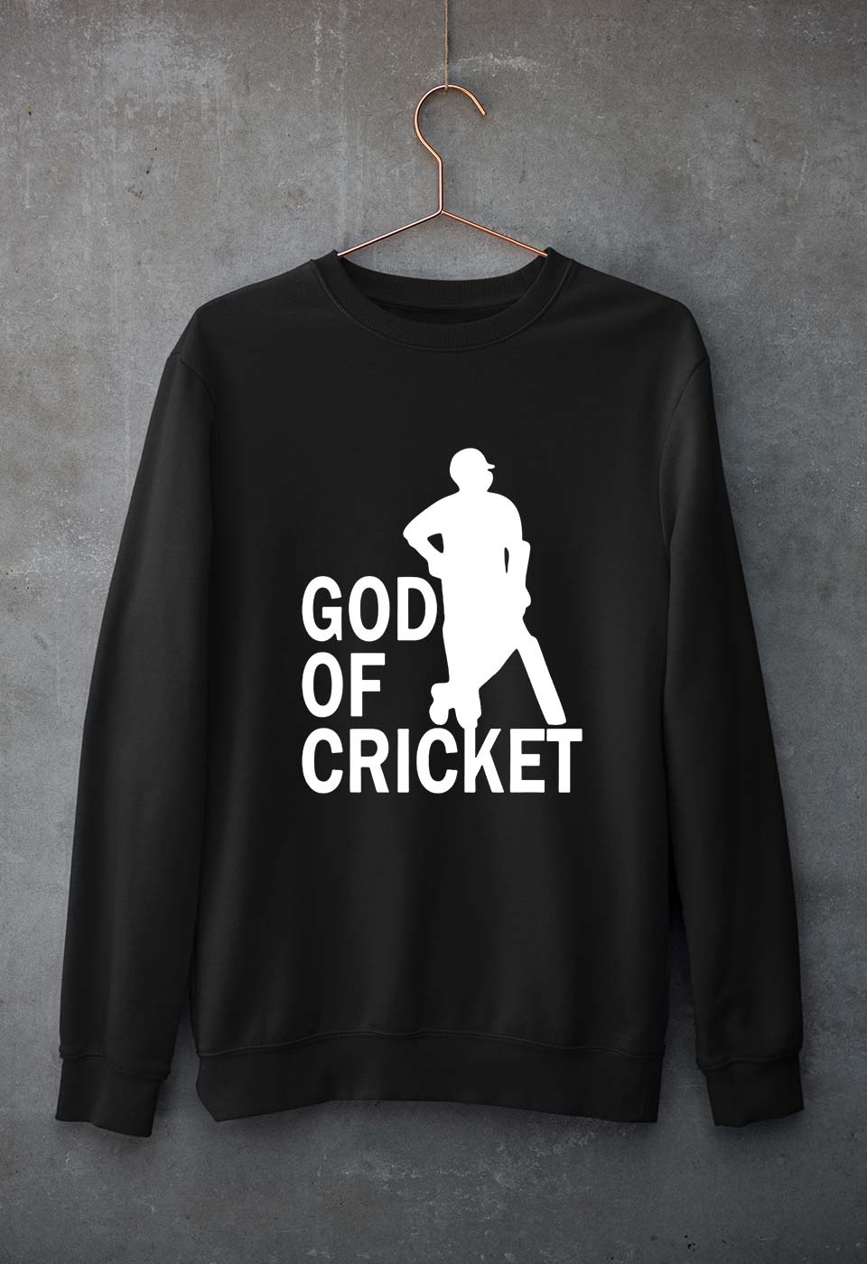 Sachin Tendulkar God Unisex Sweatshirt for Men/Women-Black-Ektarfa.online