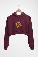 Load image into Gallery viewer, Metallica Crop HOODIE FOR WOMEN-Maroon-Ektarfa.online

