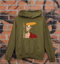 Load image into Gallery viewer, Monkey D. Luffy Unisex Hoodie for Men/Women-S(40 Inches)-Olive Green-Ektarfa.online
