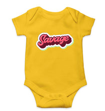 Load image into Gallery viewer, Savage Kids Romper For Baby Boy/Girl-0-5 Months(18 Inches)-Yellow-Ektarfa.online
