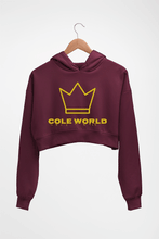 Load image into Gallery viewer, J. Cole World Crop HOODIE FOR WOMEN-Maroon-Ektarfa.online
