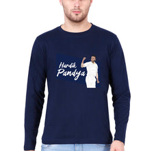 Load image into Gallery viewer, Hardik Pandya Full Sleeves T-Shirt for Men-Navy Blue-Ektarfa.online
