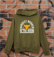 Load image into Gallery viewer, Hardest Worker In the Room Gym Unisex Hoodie for Men/Women-Olive Green-Ektarfa.online
