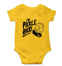 Load image into Gallery viewer, Rick and Morty Kids Romper For Baby Boy/Girl-0-5 Months(18 Inches)-Yellow-Ektarfa.online
