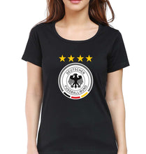Load image into Gallery viewer, Germany Football T-Shirt for Women-Black-Ektarfa.online

