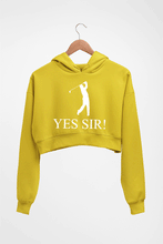 Load image into Gallery viewer, Jack Nicklaus Crop HOODIE FOR WOMEN-Mustard Yellow-Ektarfa.online
