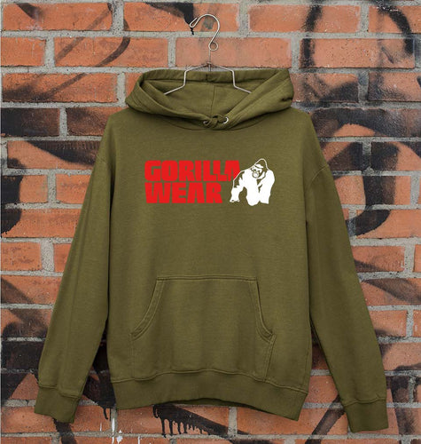 Gorilla Wear Unisex Hoodie for Men/Women-Olive Green-Ektarfa.online