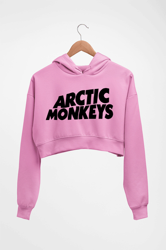 Arctic Monkeys Crop HOODIE FOR WOMEN-Light Baby Pink-Ektarfa.online